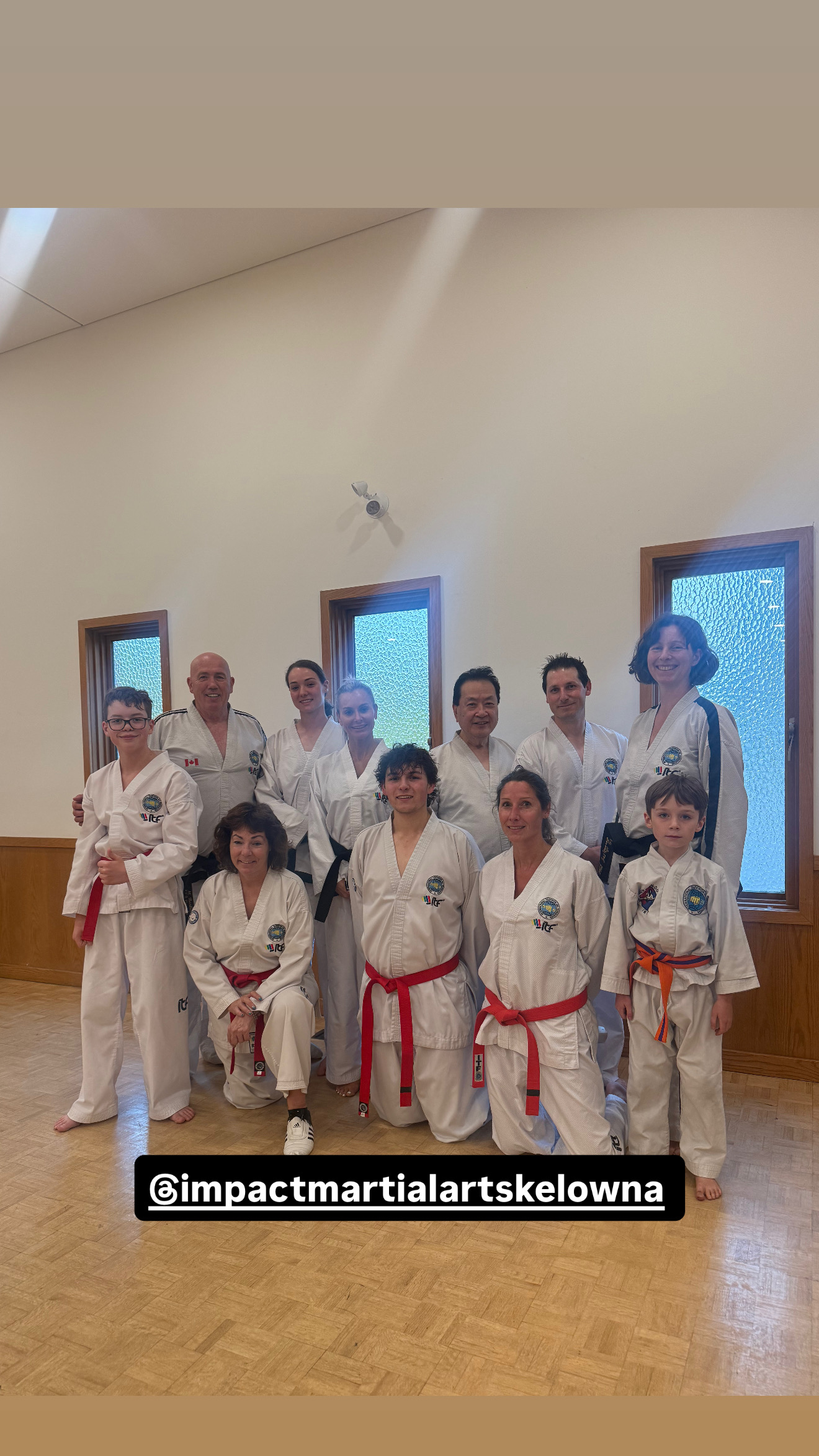 Impact Martial Arts students and instructors training together
